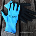 Fabricante de China Guantes de jardín con recubrimiento de goma transpirable, guantes de trabajo de protección al aire libre